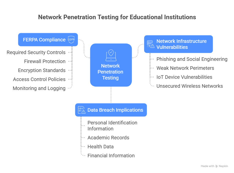 Streamlined security testing process for education networks